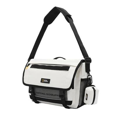 国家地理2026新品男女同款户外通勤多隔层大容量邮差包单肩斜挎包