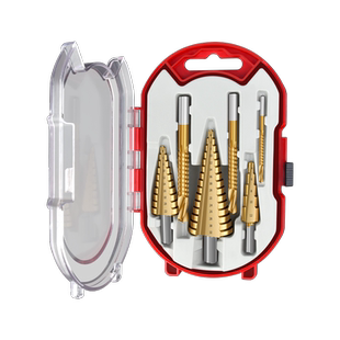 锯齿宝塔钻头含钴开孔器金属阶梯钻套装合金不锈钢多功能扩孔器