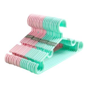 茶花儿童衣架小家用塑料小号挂衣婴儿衣架子宝宝晒衣架无痕晾衣撑