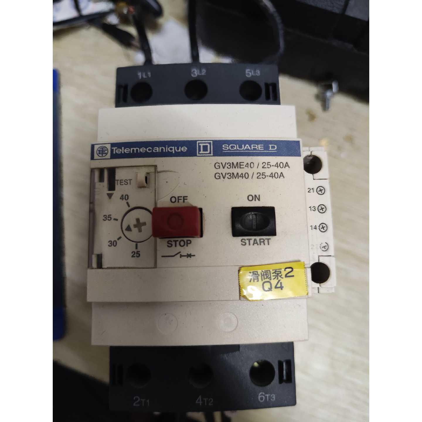 议价二手原装进口法国产GV3ME40马达开关25-40A,