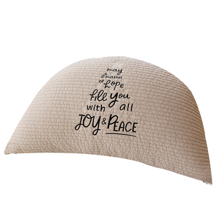 婴儿床头靠枕大靠背软枕月亮枕纯棉软包半月饺子宝宝床围可拆卸枕