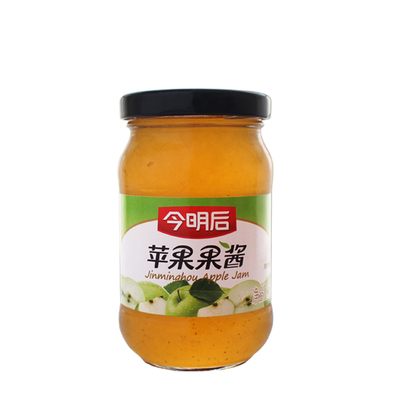 今明后苹果酱260g*2瓶夹面包烤肉冰沙甜品果酱早餐apple jam