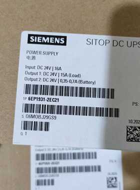 议价西门子6EP1931-2EC21 SITOP DC-USV 模块 24 V/15 A 不间断电