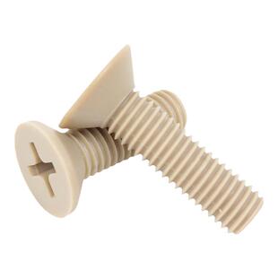 PEEK耐高温耐酸碱绝缘树脂高强度塑料沉头十字螺丝钉平头螺栓螺杆