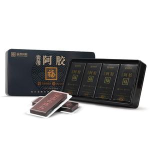 福牌阿胶块食用纯原块驴胶山东正宗驴皮阿胶片125g正品官方旗舰店