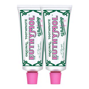 EUTHYMOL/悦滋木英国经典亮白牙膏清新口气祛抑菌护龈106g*2