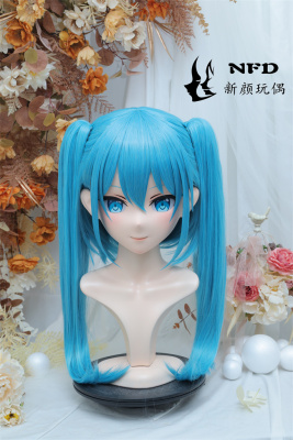 taobao agent Kigurumi Hatsune NFD full head lock cosplay head shell props clothing animation game