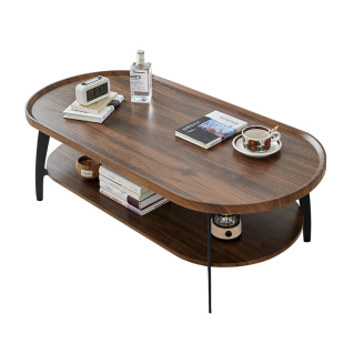 北欧双层茶几现代家用小户型简约客厅茶几办公室会客茶桌极简茶台