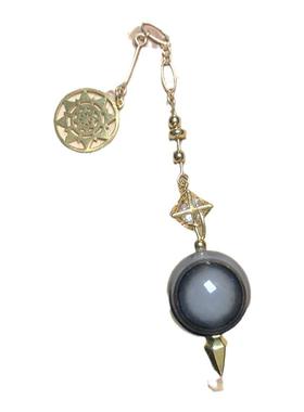 天然黑玛瑙灵摆金属魔术师水晶