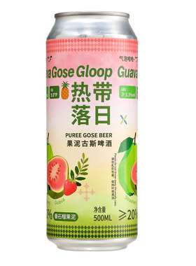 果泥啤酒精酿果酒微醺芭乐果啤