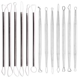 泥塑刮刀工具套装铝棒陶艺雕塑修坯刀双头泥塑刀陶泥拉坯各种造型