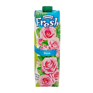 2桶包邮保加利亚鲜芬fresh玫瑰芒果樱桃草莓香蕉橙果汁饮料1000ml