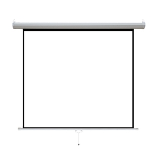 手动投影幕布 手拉自锁窗帘幕布升降84寸100寸120寸150寸家用客厅办公会议高清抗光投影仪幕布贴墙壁挂投屏幕