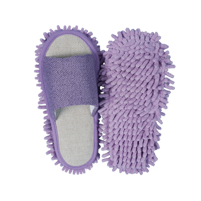 立靓雪尼尔可拆洗懒人擦地拖鞋