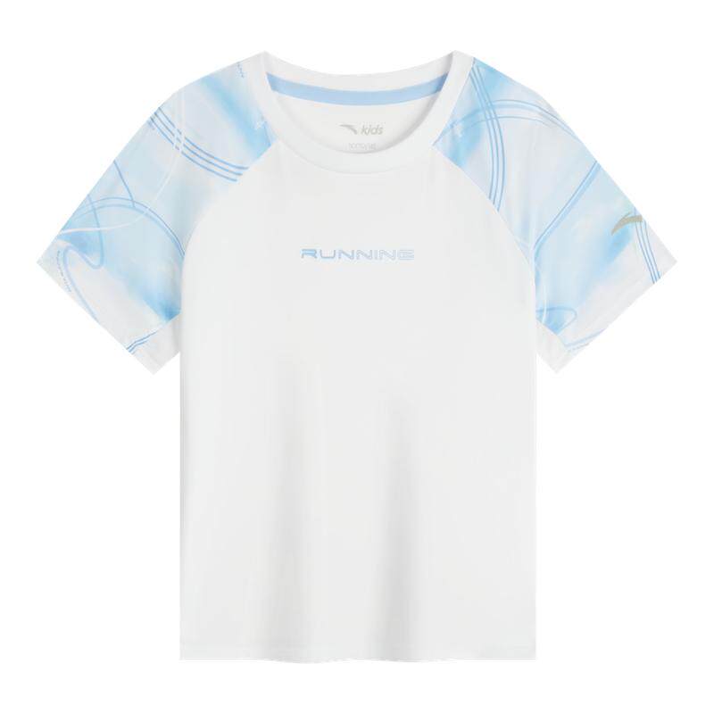 安踏儿童针织短袖衫运动速干衣