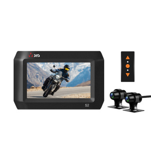 唯赛思通摩托车行车记录仪前后双镜头高清wifi摩旅机车电动骑行