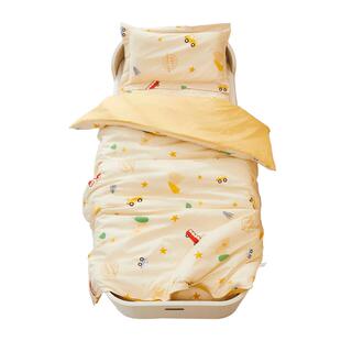 水星家纺幼儿园被子三件套多件套单件被罩床单枕套被子床褥枕头套