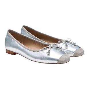 SAM EDELMAN山姆爱德曼春温柔银色蝴蝶结芭蕾舞鞋单鞋女MONIQUE