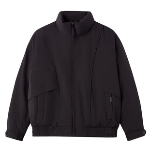 2025新款冬季90鸭绒立领羽绒服男生保暖外套宽松帅气飞行员夹克潮