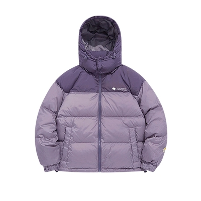 bosie伯喜2025年冬季新款户外百搭拼色中长款羽绒服男情侣宽松潮