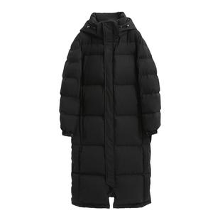 Bobby Bizz95%白鹅绒羽绒服女冬2025新中长款宽松显瘦过膝男外套