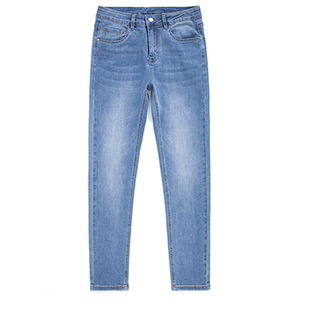 啄木鸟牛仔裤长裤2026新款男裤弹力宽松直筒裤男款中高腰浅色裤子