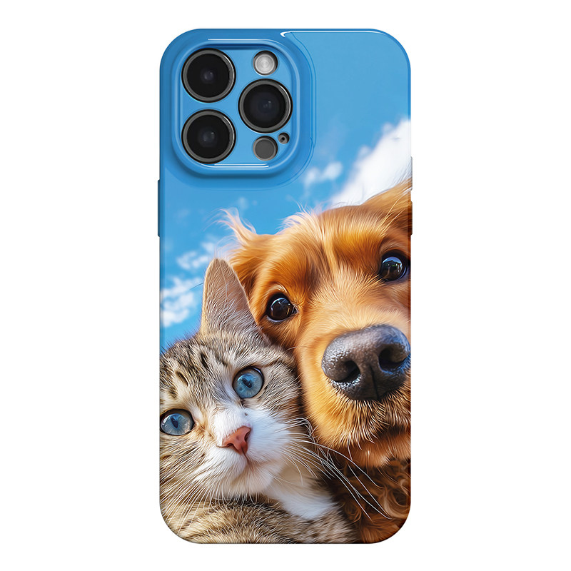 猫狗同框 萌宠趣味适用苹果iphone17手机壳华为pura70小米15荣耀x50红米k80高级感小众vivox200新款一加ACE5