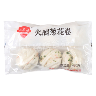 心思源火腿葱花卷480g冷冻家用早餐面点包子馒头点心半成品食材