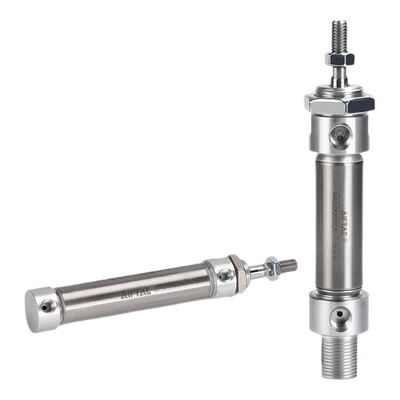 亚德客不锈钢迷你气缸MA16/20/25/32/40x25x50x75x100x150x200SCA