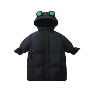 [极寒户外]齐齐熊男童羽绒服三防中长款宝宝上衣保暖儿童宝宝冬季