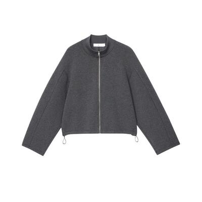 ZUCZUG珠地空气层针织布短开衫