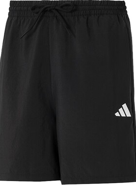 滔搏adidas阿迪达斯男子梭织宽松五分裤运动训练休闲短裤JF1117
