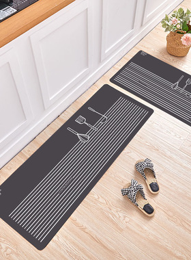 Kitchen carpet floor mat bathroom entrance water carpet 地垫