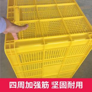 带轮周转筐长方形塑料快递筐收纳酒店大草框布篮子服装 厂特大号筐