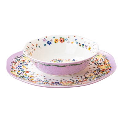 CathKidston骨瓷田园花边餐盘