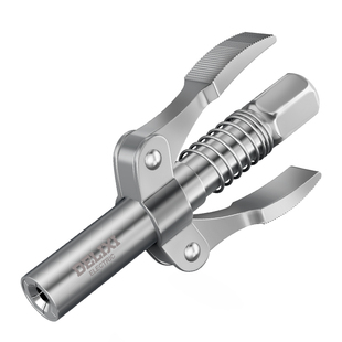 德力西电气黄油枪嘴头自锁注油嘴黄油枪头锁钳式高压黄油嘴头软管