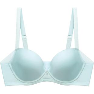 茜施尔无痕内衣女大胸显小收副乳聚拢防下垂内衣大码调整型内衣