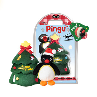马克图布Pingu圣诞树公仔花环圣诞氛围装饰摆件新年生日伴手礼女