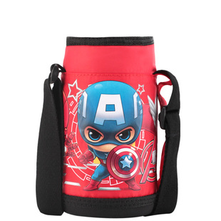 迪士尼儿童保温水杯原装杯套背袋蜘蛛侠原装杯套直身杯杯套子配件