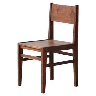 山丁 基本椅 整装实木餐椅靠背黑胡桃樱桃木简约原木北欧椅子原木