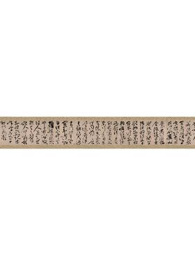 明 祝允明 曹植诗四首 草书手卷书法名帖真迹复制品名家字画