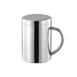 304不锈钢杯子家用带盖大容量马克杯儿童幼儿园防烫杯双层杯水杯