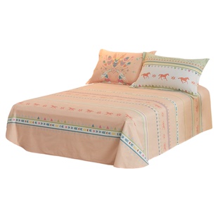 罗莱儿童全棉磨毛床单单件学生宿舍单双人保暖床上用品