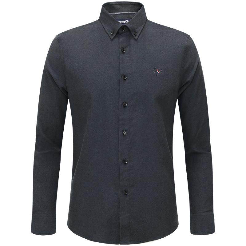 [纯棉]Navigare意大利小帆船秋冬新款保暖衬衫男长袖休闲磨毛衬衣