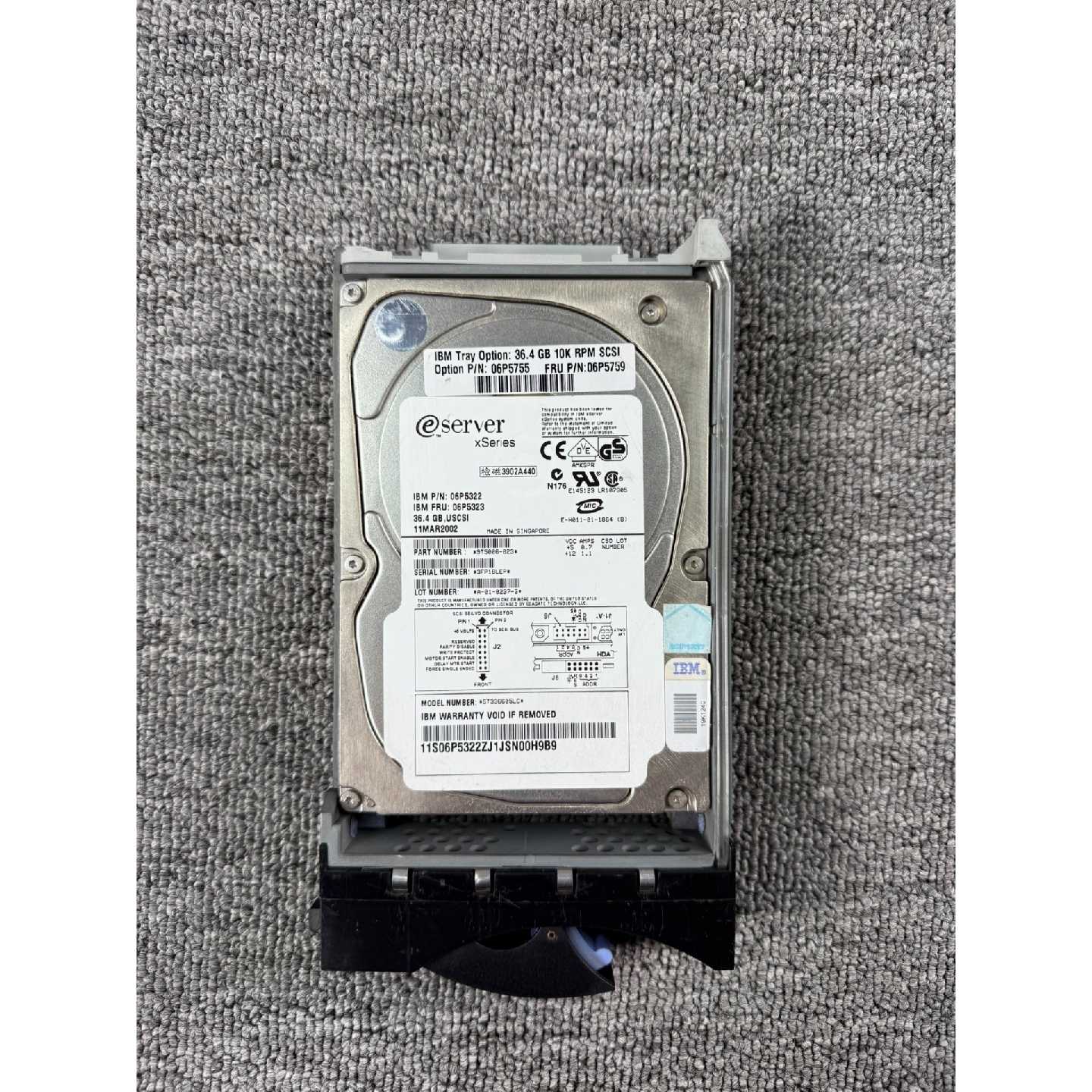 议价IBM36.4GBU16080SCSI硬盘06P可维修