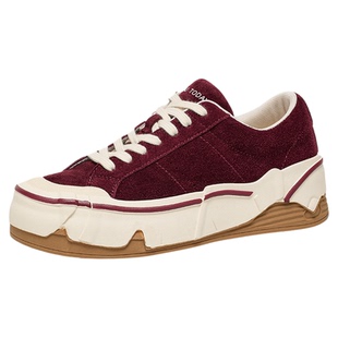 BeauToday多色蛋壳鞋厚底增高毛毛鞋女款加绒棉鞋复古休闲鞋板鞋