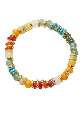 颜淡新中式多巴胺彩虹手串个性女