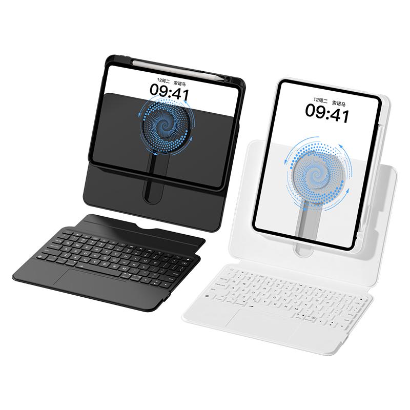 ifacemall滑轨妙控键盘ipad适用苹果Pro11寸平板air6电脑保护套5壳10代9一体8蓝牙鼠标mini7磁吸拆分6分离式