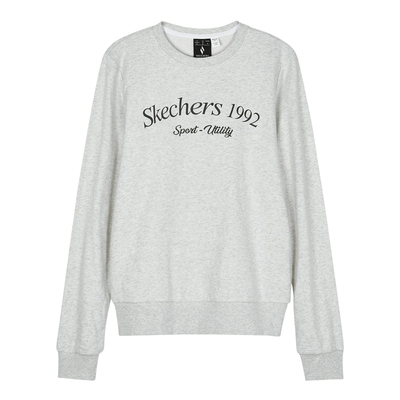 Skechers斯凯奇秋冬女款经典简约百搭针织套头卫衣L124W038/0248