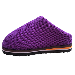 毛线拖鞋纯手工编织成品毛线棉拖鞋女冬 防滑加厚保暖男女保暖棉